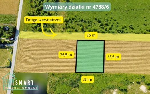 Działka budowlana z WZ | 929 m² | ul. Wiśniowa | Sudoły, gmina Pysznica